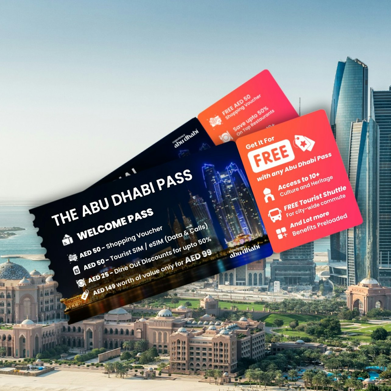 Abu Dhabi Welcome Pass: 10+ Cultural Sites + Shopping Voucher + SIM/eSIM Card - Photo 1 of 16